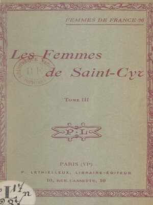 cover image of Les femmes de Saint-Cyr (3)